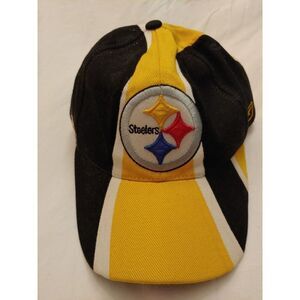 Reebok NFL Equipment Pittsburgh Steelers Official Yellow/Black/White Cap.